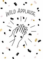 wild applause with confetti